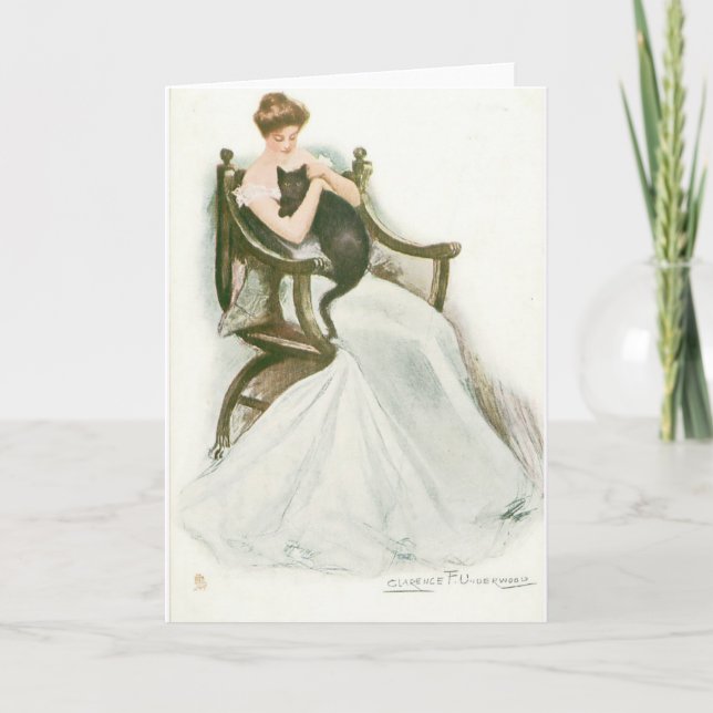 The Black Cat is a Witch Card (Front)