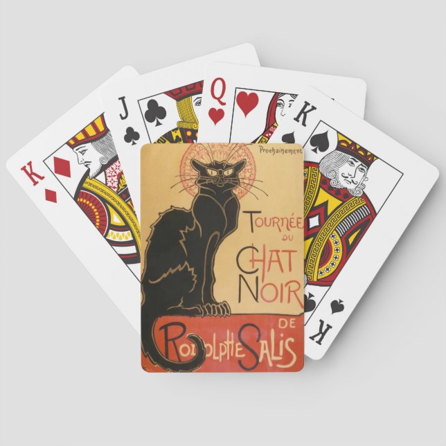 "The Black Cat" Le Chat Noir Playing Cards (Back)