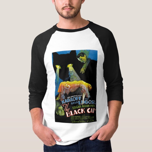 The Black Cat Movie Poster T-Shirt (Front)