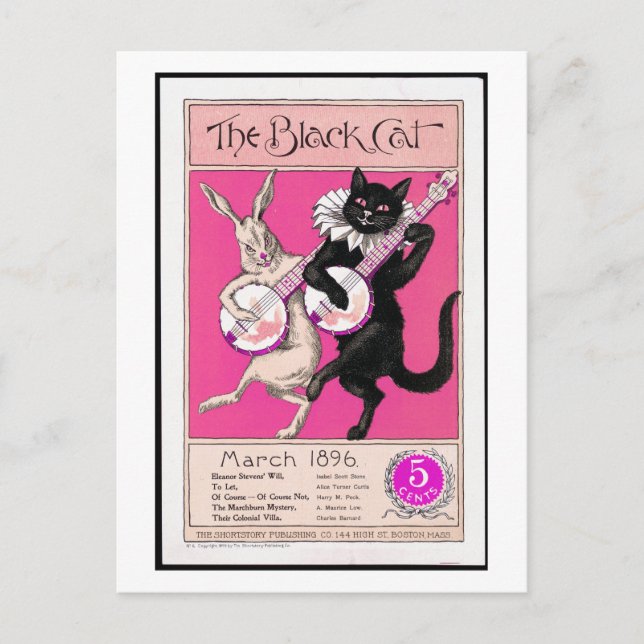 The Black Cat Postcard (Front)