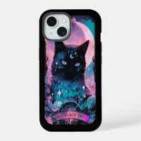 The Black Cat Tarot Card Witchy Vibes iPhone case