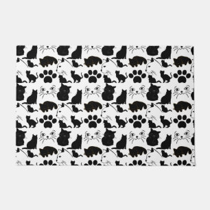 THE BLACK CATS PATTERNS DOORMAT
