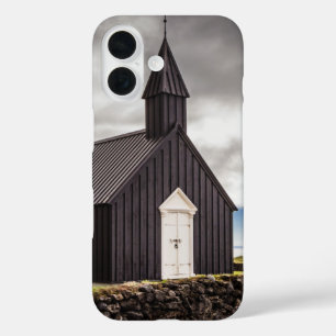 The Black Church Of Budir, Iceland iPhone 16 Case