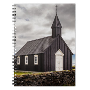 The Black Church Of Budir, Iceland Notebook