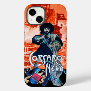 THE BLACK CORSAIR /Pirate Ship Battle In Red iPhone Case