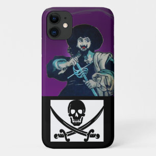 THE BLACK CORSAIR, SKULL CROSSED SWORDS iPhone 11 CASE