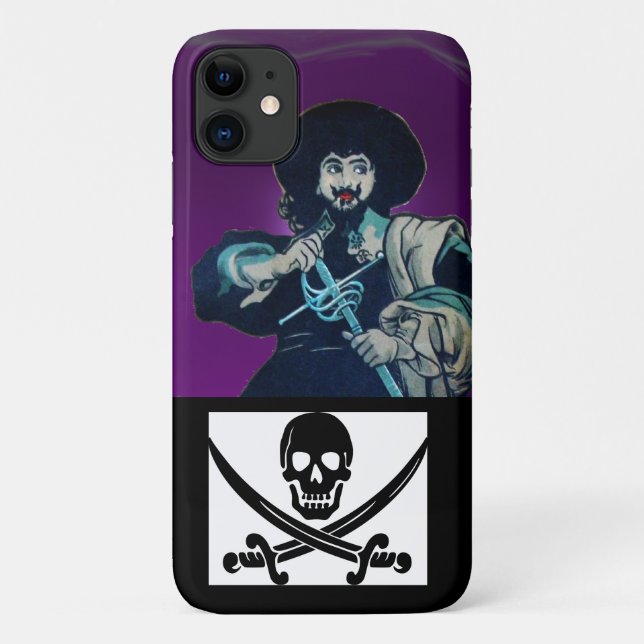 THE BLACK CORSAIR, SKULL CROSSED SWORDS Case-Mate iPhone CASE (Back)