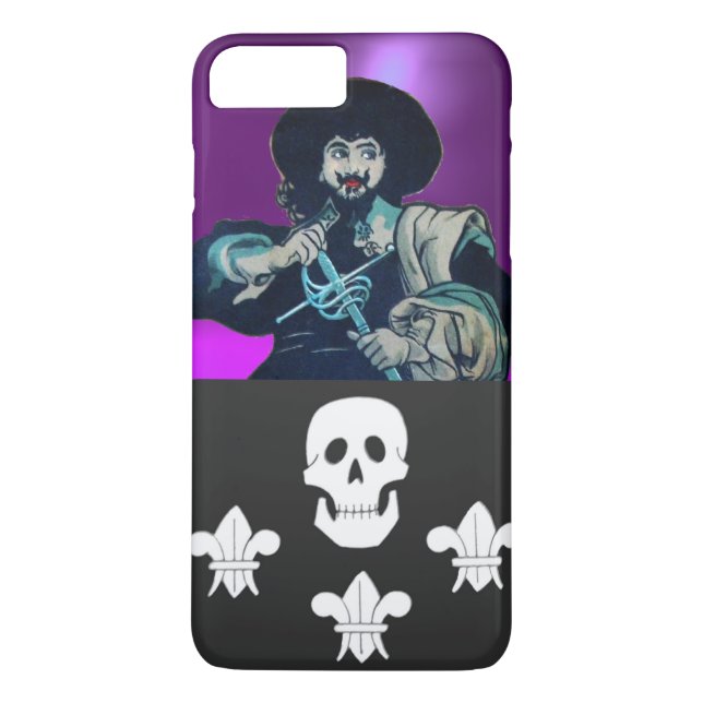 THE BLACK CORSAIR SKULL & FLEUR DE LIS Case-Mate iPhone CASE (Back)