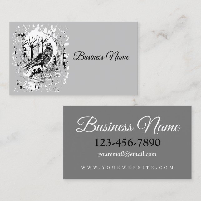 The Black Crow Business Card (Front/Back)