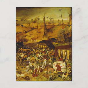 The Black Death from the Toggenburg Bible 1411 Postcard