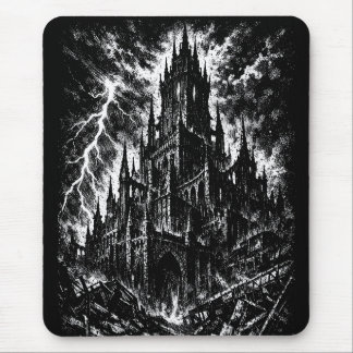The Black Fortress by BurnsInHell Mouse Pad