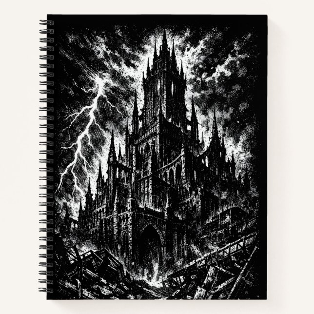 The Black Fortress by BurnsInHell Notebook (Front)