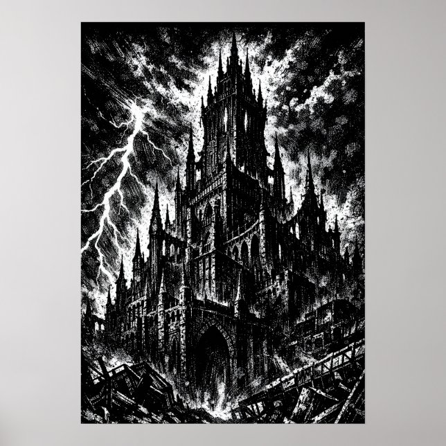 The Black Fortress by BurnsInHell Poster (Front)