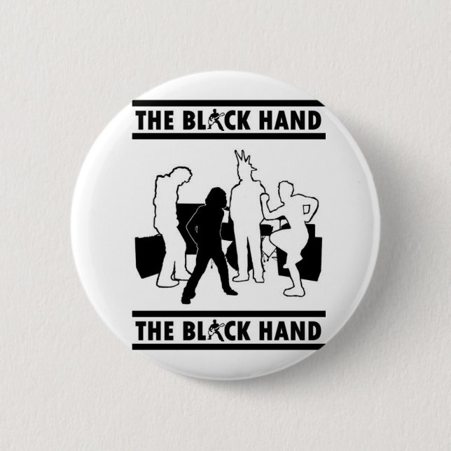 The Black Hand Cutouts 6 Cm Round Badge (Front)