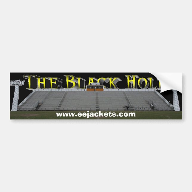 The "Black Hole" E-E Stadium Bumper Sticker (Front)