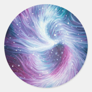 The black hole in the centre of our galaxy classic round sticker