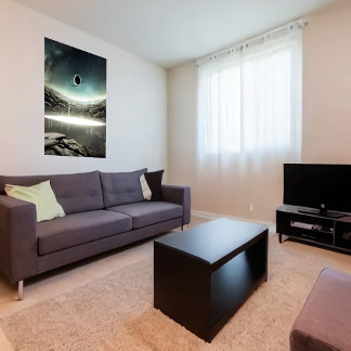 The black hole in the sky | AI Art Poster