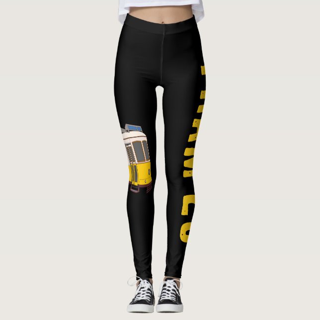 The Black Lisbon Tram 28 Leggings (Front)