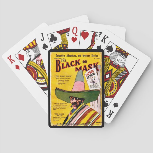 "The Black Mask" Playing Cards (Back)