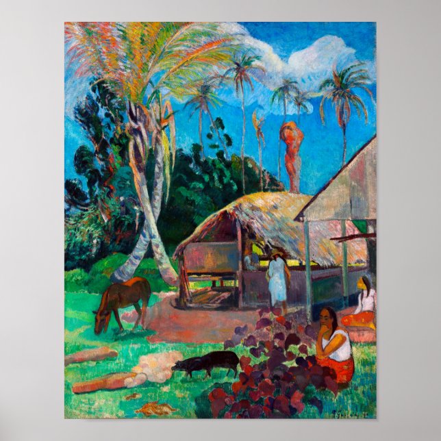 The Black Pigs, Gauguin Poster (Front)