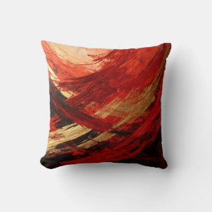The Black & Red Sweep Cushion