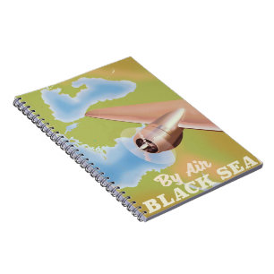 The black sea travel poster notebook