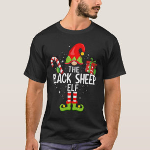 The Black Sheep Elf Family Christmas Pajama Xmas T-Shirt