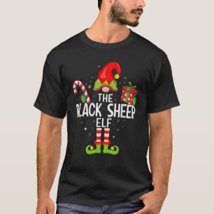 The Black Sheep Elf Family Christmas Pajama Xmas  T-Shirt