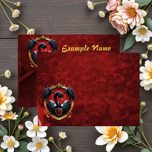 The Black Swan  a symbol of elegance and power.  Envelope