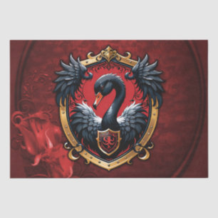 The Black Swan  a symbol of elegance and power.  Tissue Paper