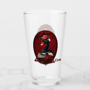 The black swan, symbolising creativity glass