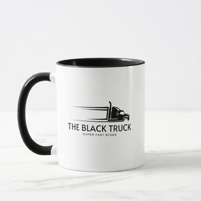 The Black Truck Super Fast Rider Mug (Left)