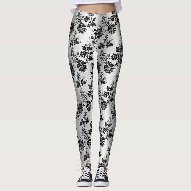 The Black Velvet  Series Design 11  Leggings (Front)