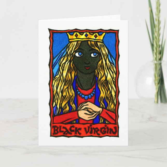 The Black Virgin Greeting Card (Front)