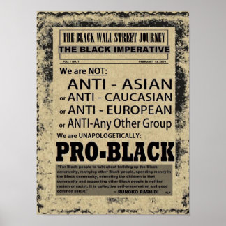 THE BLACK WALL STREET JOURNAL POSTER