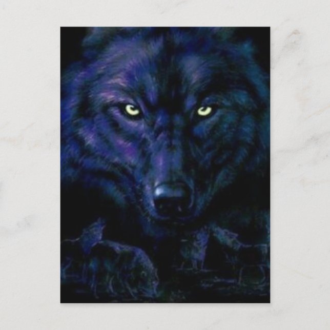 The Black Wolf Postcard (Front)