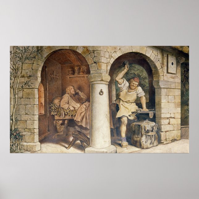 The Blacksmith of Ruhla, c.1854 Poster (Front)