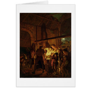 The Blacksmith's Shop (oil on canvas)