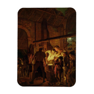 The Blacksmith's Shop (oil on canvas) Magnet