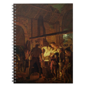 The Blacksmith's Shop (oil on canvas) Notebook