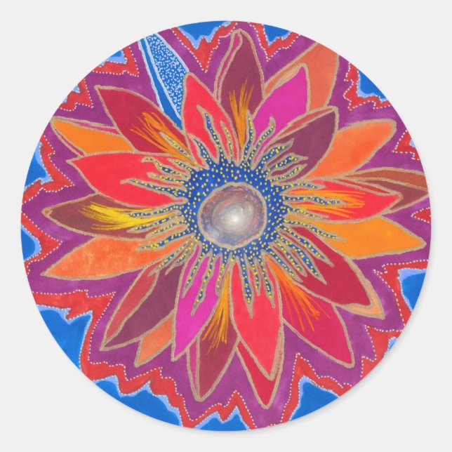 The Blazing Lotus Sticker (Front)