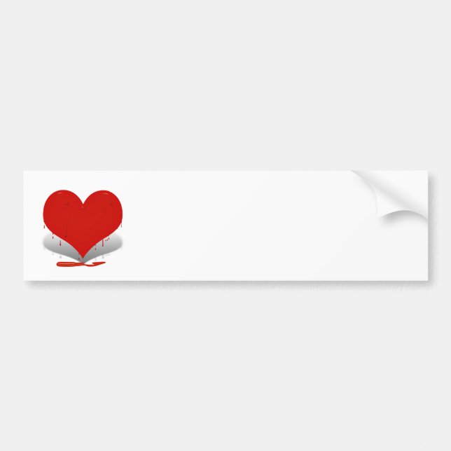 The Bleeding Heart Bumper Sticker (Front)