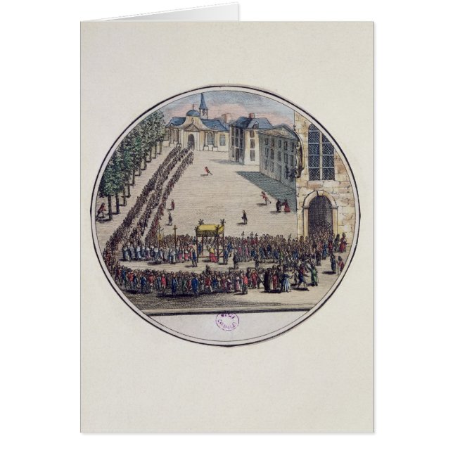 The Blessed Sacrament being carried (Front)