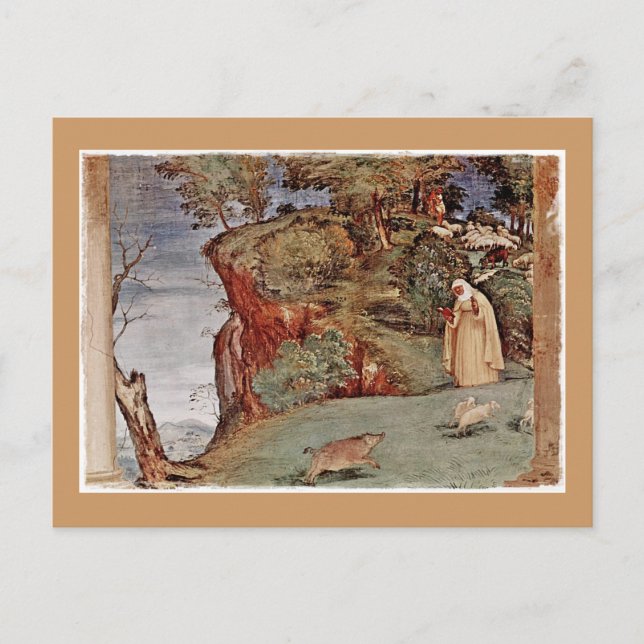 The Blessing of Saint Brigid of Kildare Postcard (Front)