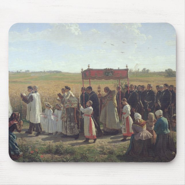 The Blessing of the Wheat in the Artois, 1857 Mouse Pad (Front)