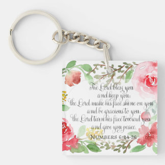 The blessing | Scripture Art | Numbers 6:24-26 Key Ring
