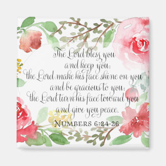 The blessing | Scripture Art | Numbers 6:24-26 Magnet