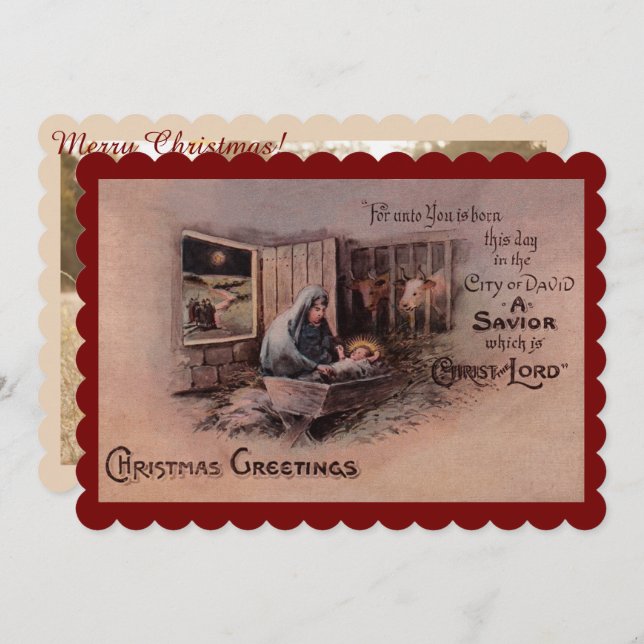The Blessings of Christmas Flat Card (Front/Back)