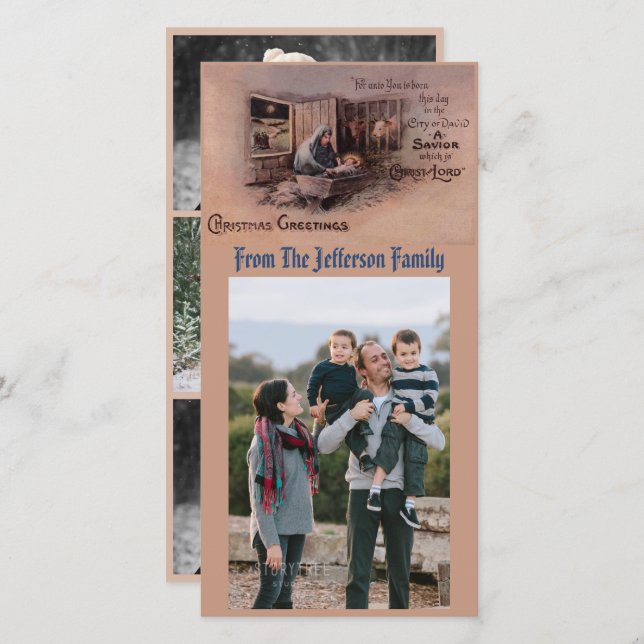 The Blessings of Christmas Photo Card (Front/Back)