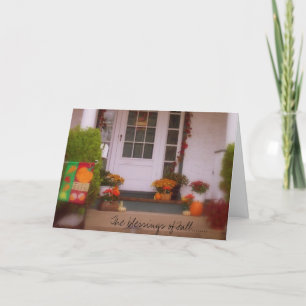 The blessings of Fall......... Holiday Card